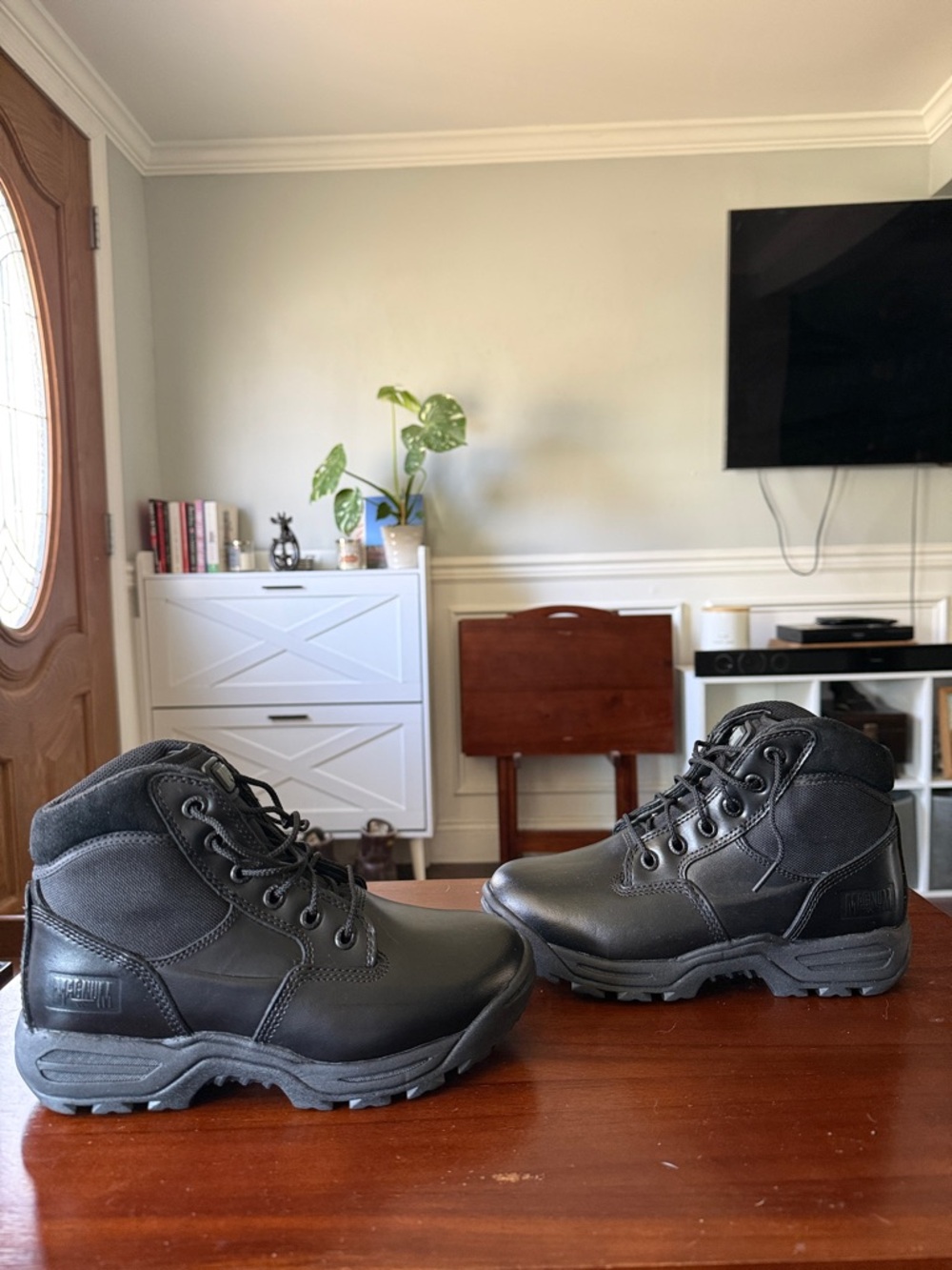 Magnum Black Lace-Up Tactical Boots